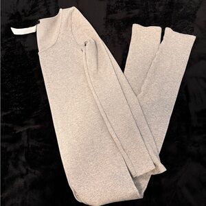 Ribbed grey jumpsuit